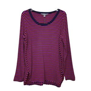 Stitch Fix l Market & Spruce Zansia Curved Hem French Terry Knit Top, Large